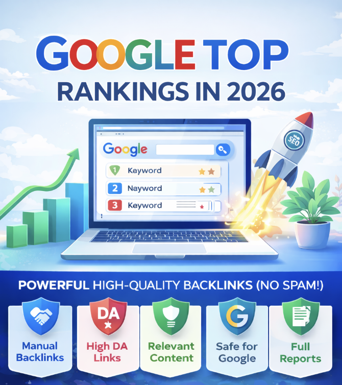 Google Top Rankings in 2026 Powerful High-Quality Backlinks (No Spam)
