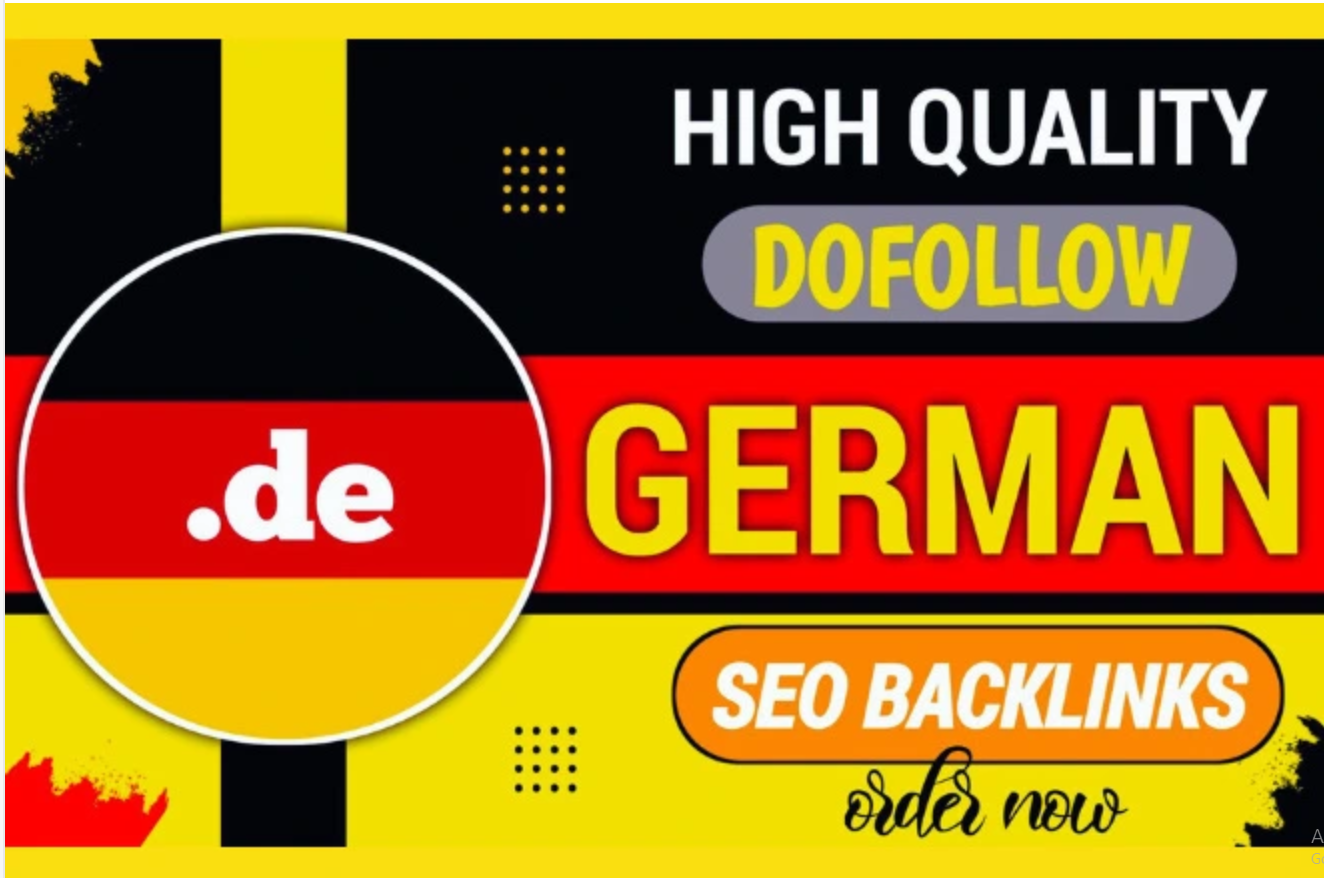 i will do 50 + high authority dofollow seo permanent backlinks on de sites ranking