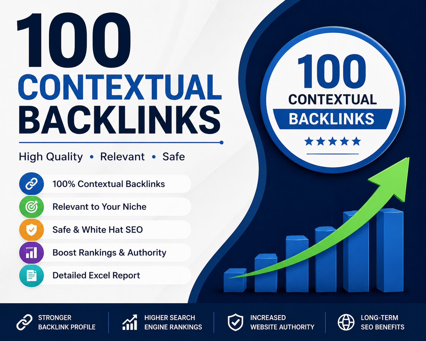 I will create 100 manual contextual backlinks to boos...