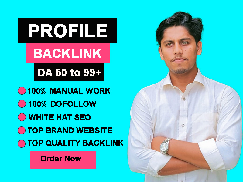 100% Manual Profile Backlinks for SEO Growth