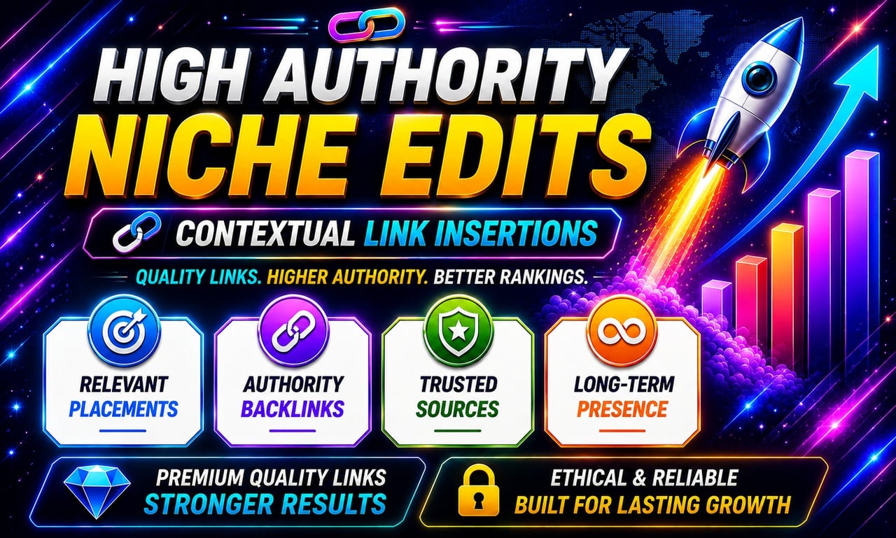 I Will Publish 5 Premium Niche Edits Links on Trusted Websites