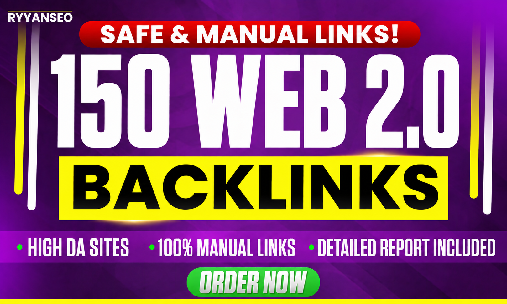 150 Manual Web 2.0 Backlinks Real Sites High DA Detai...