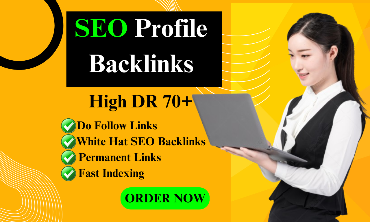 I will create High Authority SEO Profile Backlinks wi...