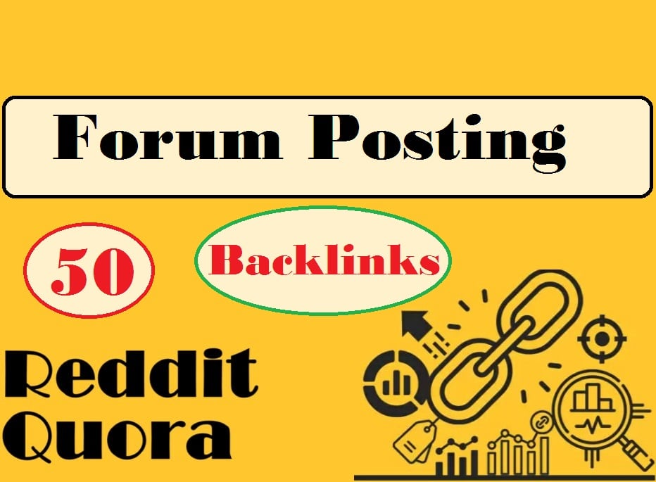 I will create 50 niche F0RUM Backlinks with SEO frien...