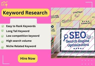 SEO keyword research and competitor analysis for top ranking