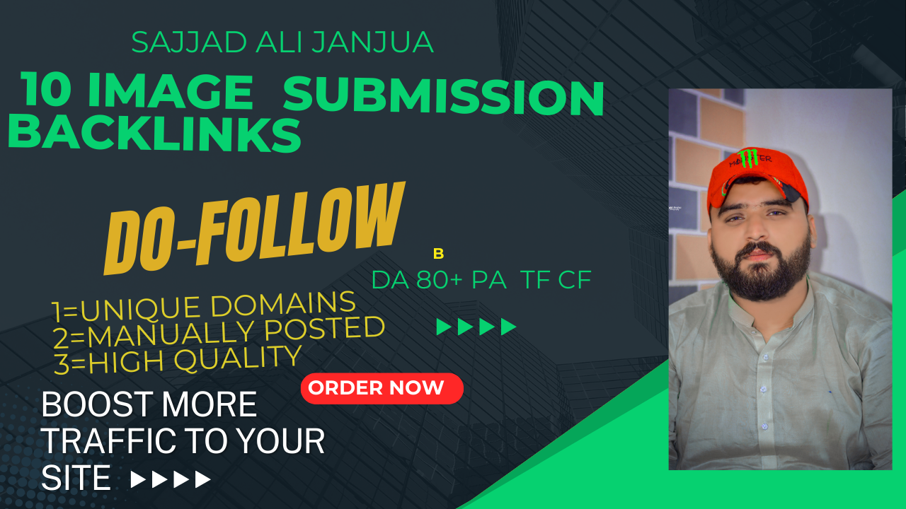 I will make 100 niche relevant image submission backlinks