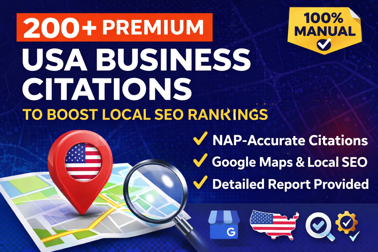 200+ Premium USA Business Citations to Boost Local SEO Rankings