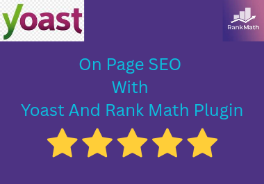 I will do complete On Page SEO with Yoast SEO and Rank Math SEO