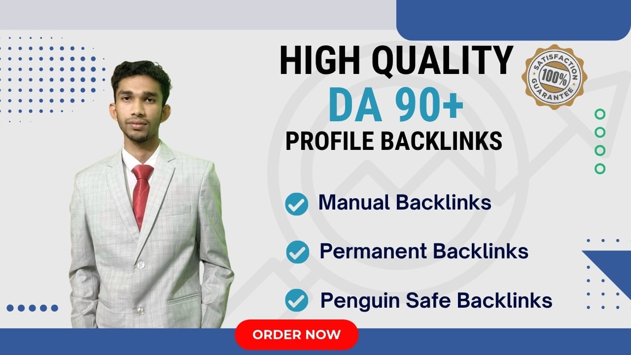 I will build 55 high authority DA 90 plus profile backlinks