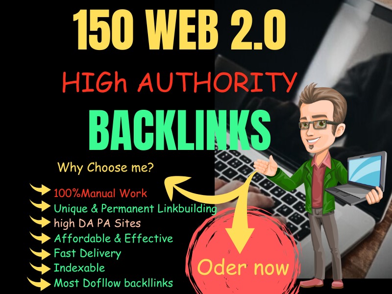 150 Web 2.0 High Authority Back links Dedicated Accounts 