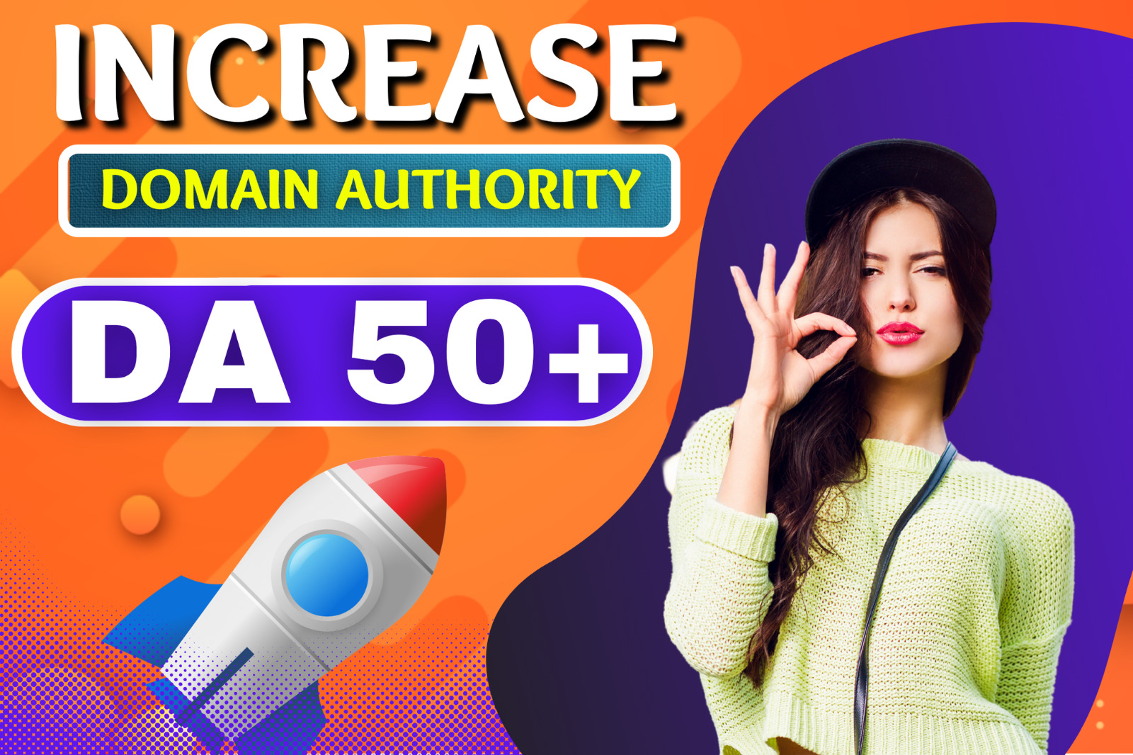 I will Increase MOZ DA 30+ guaranteeed DA 50 is not Possible