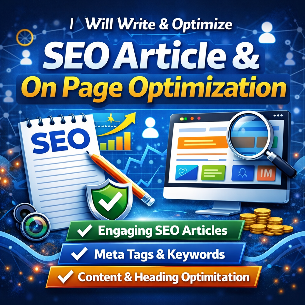SEO Article Writing & On Page SEO Optimization (80+ Score)