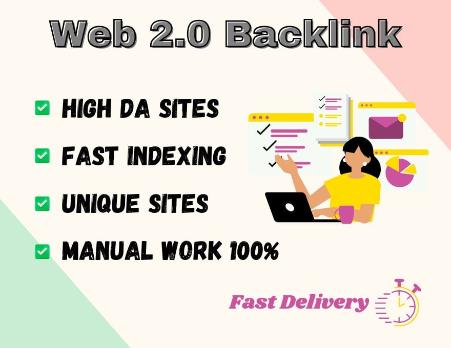 I will do 20 web 2.0 backlinks for your website