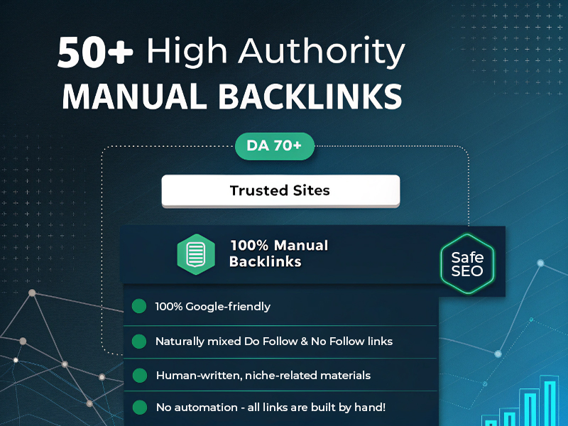 I will build 50+ high authority manual backlinks to improve your Google rankings