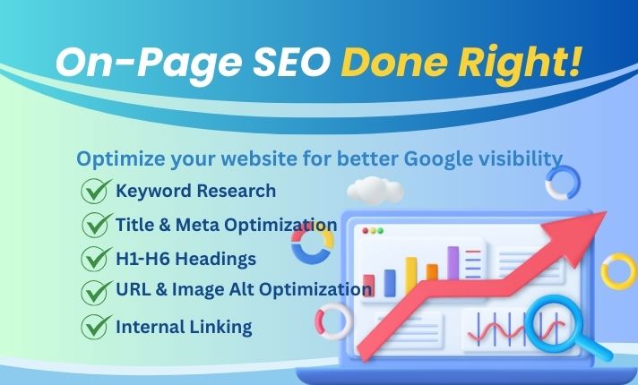 I will do on page SEO and keyword research for 1 web ...