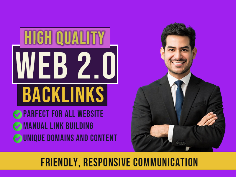 Create 100+ Web2.0 backlinks and increase your website ranking through SEO campaigns