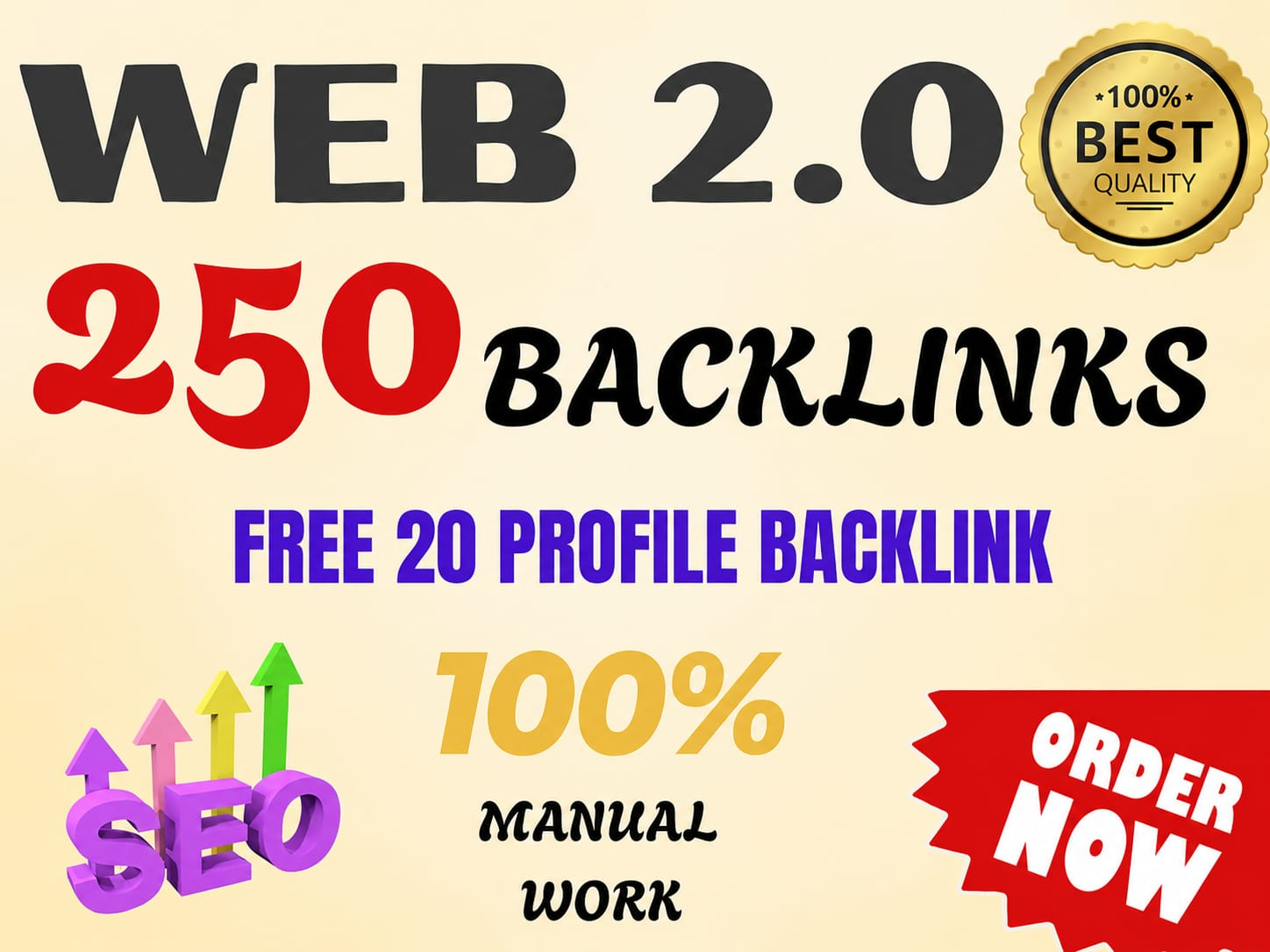 I Will Create 250 High DA Web 2.0 Backlinks Manually for SEO Rankings