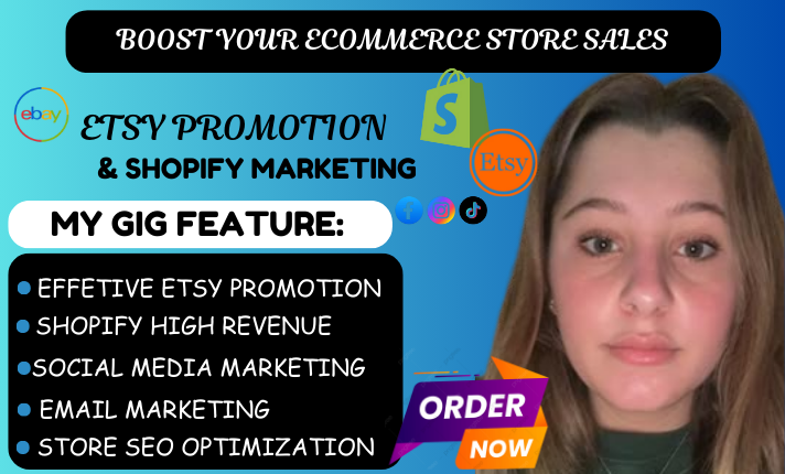 I will do etsy marketing, shopify marketing, etsy SEO, shopfiy sales booster