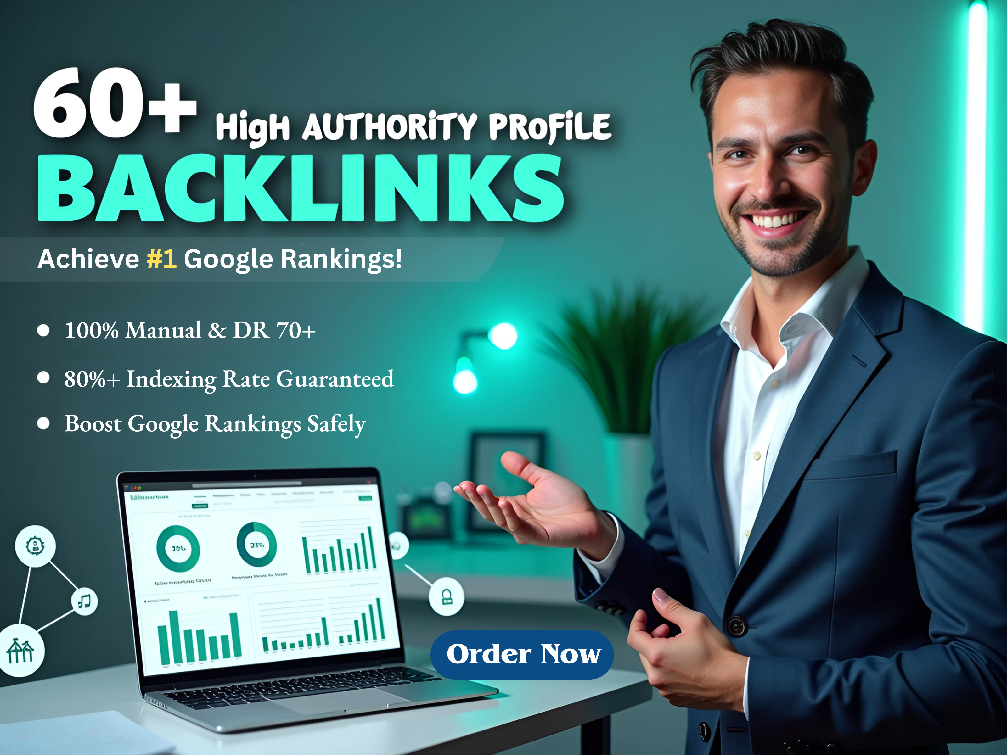 create 60+ high authority profile backlinks manually for SEO ranking