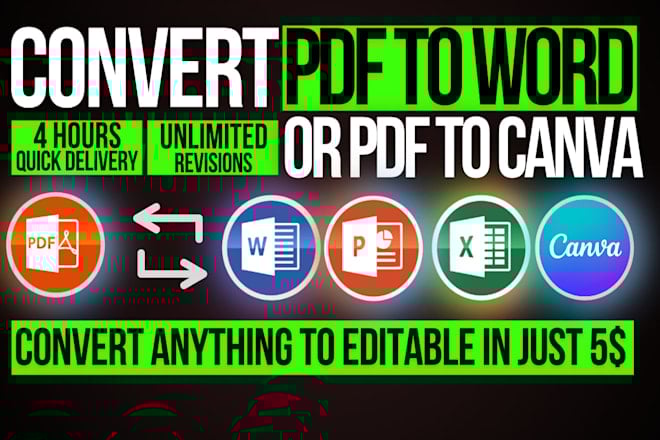 Convert PDF to Word, Word to PDF, Excel & More