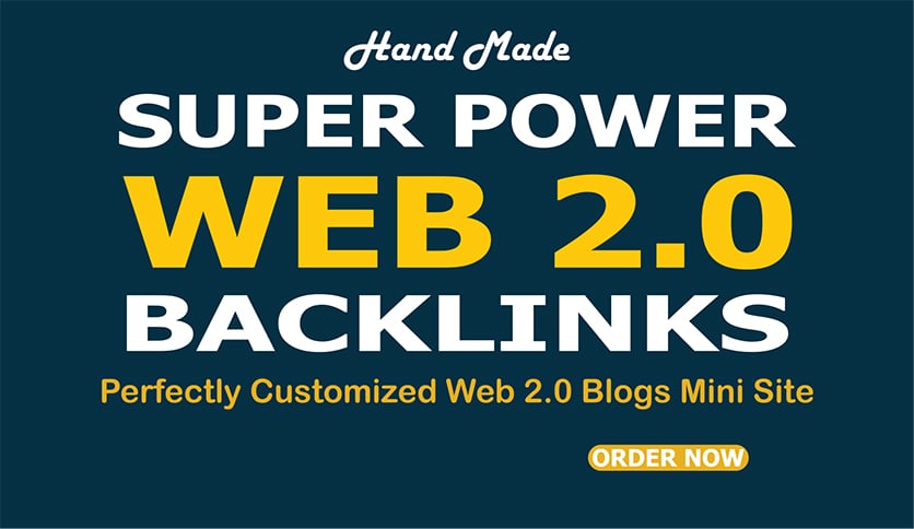 I Will Build 50 Powerful Web 2.0 Backlinks for SEO Ra...