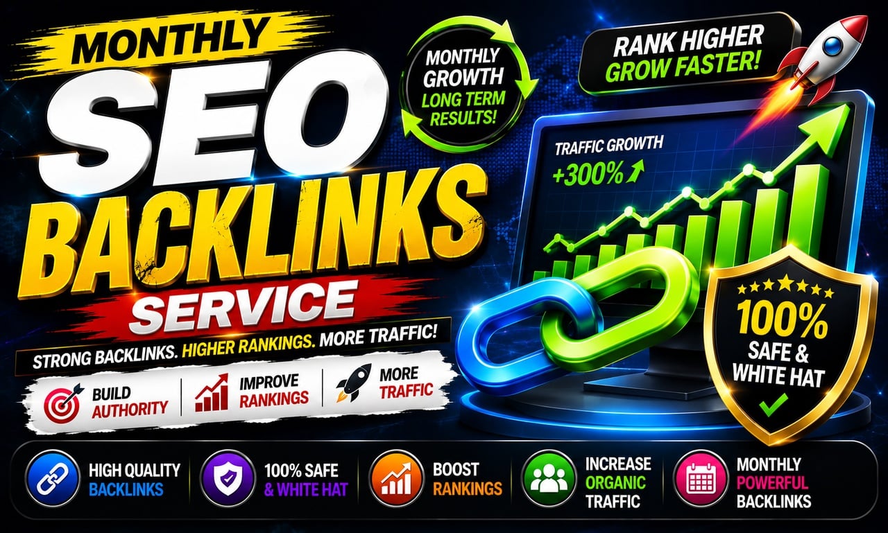 I Will Build High Quality Monthly SEO Backlinks for Long Term SEO Growth