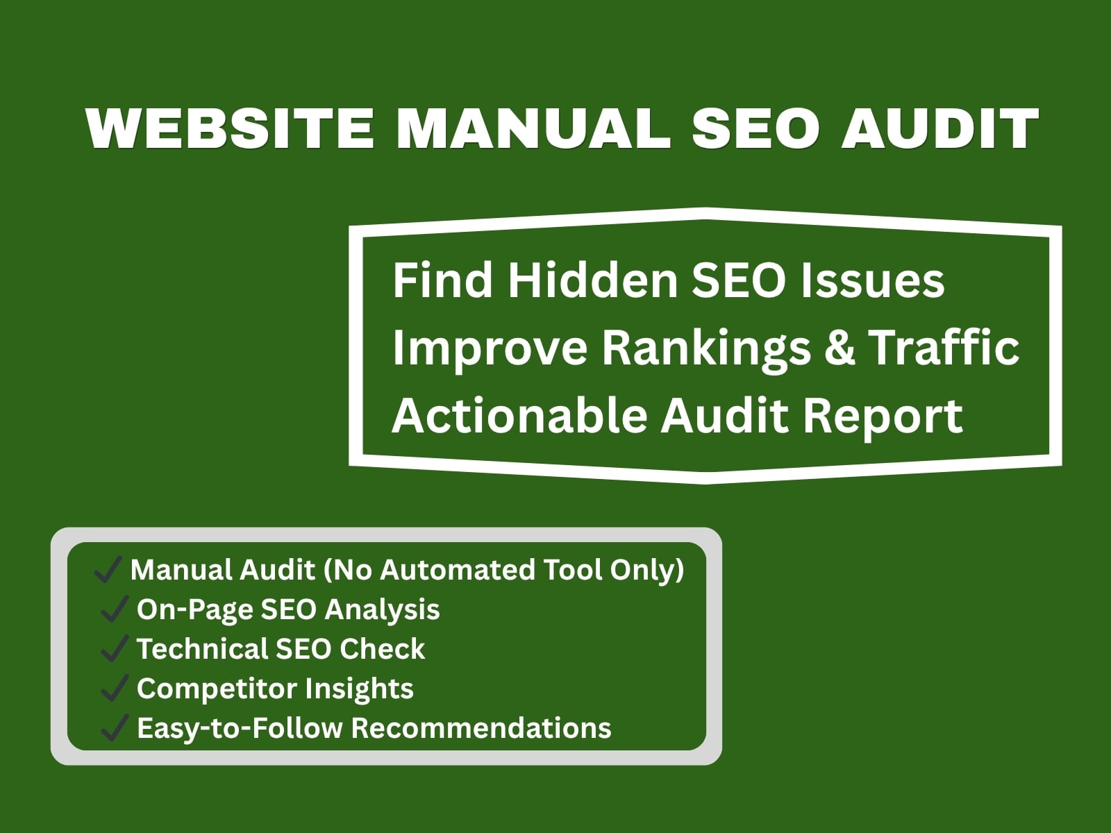 Provide an In-Depth Technical and On-Page SEO Audit