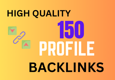 High Quality 150 Profile Backlinks Service
