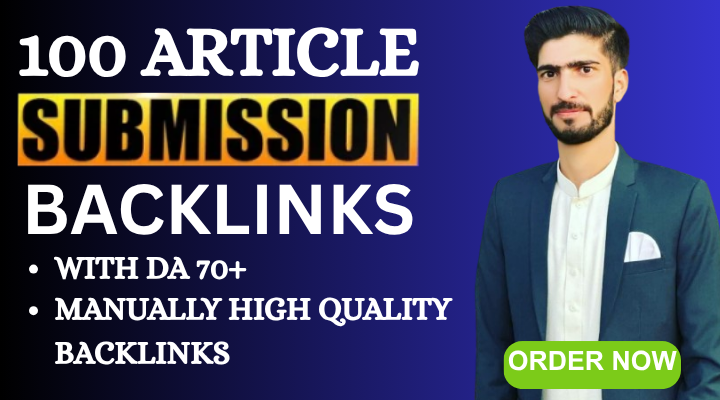 Build 100 quality SEO backlinks from high-authority d...