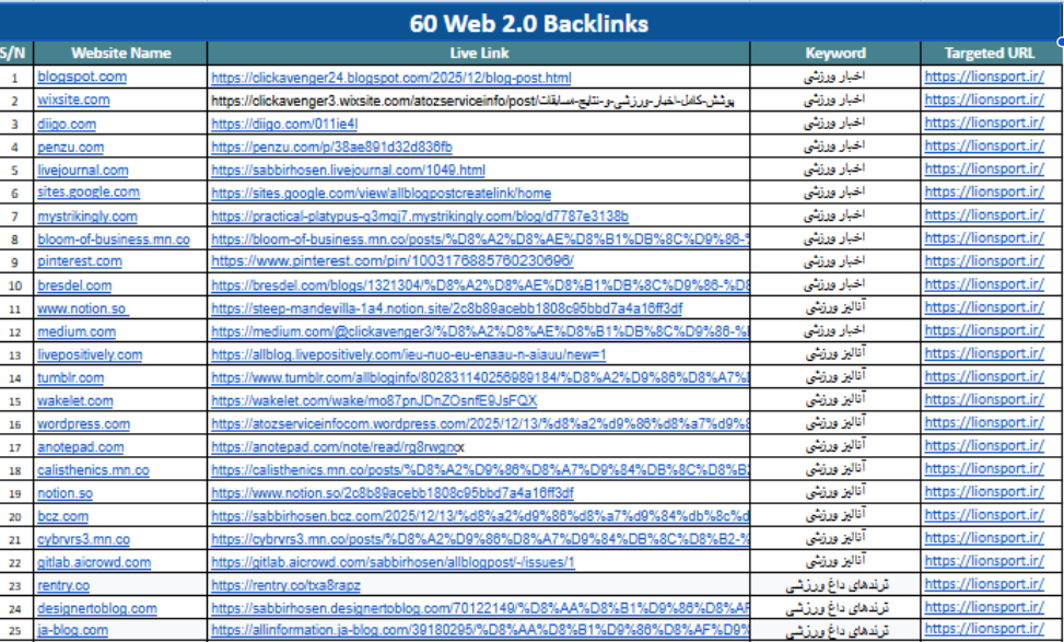 I will Build 60 high authority manual Web 2.0 backlinks to boost your rankings