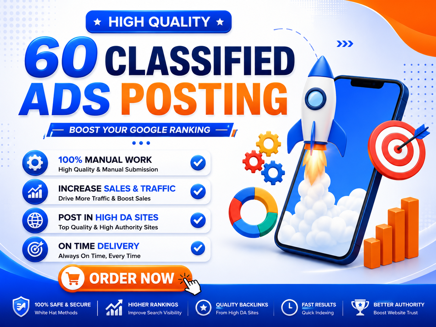 I will provide 60 classified ads posting backlinks for organic traffic