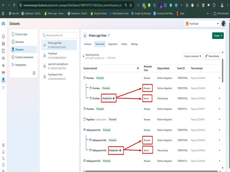 I will setup Meta pixel, Conversion API and E-commerce event tracking for website