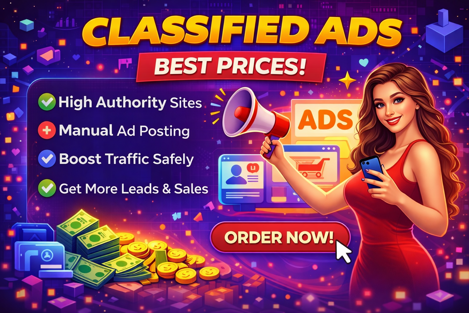 I Will Do 100 Manual Classified Ad Posting for Instan...