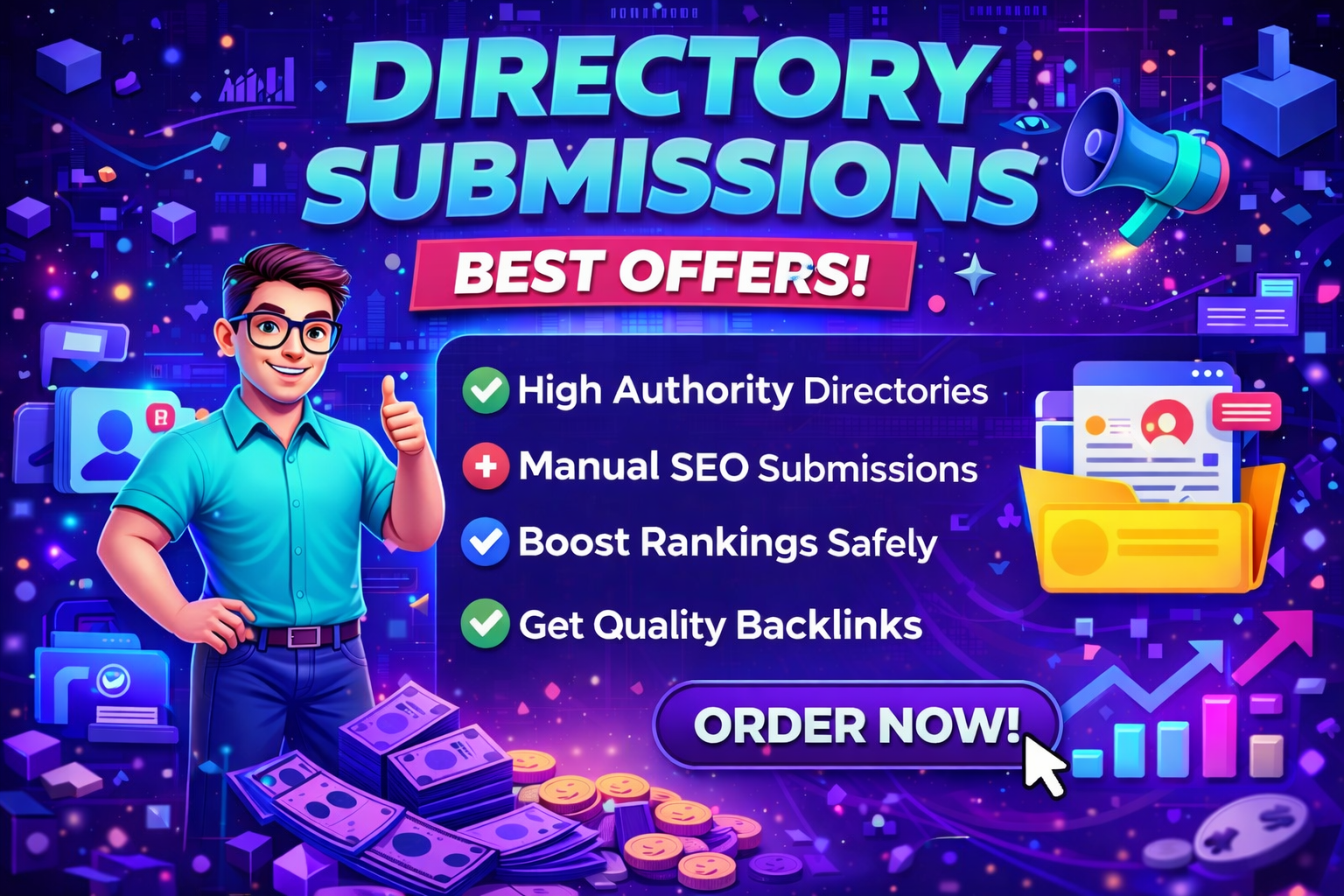 I Will Do Manual Directory Submission to 100+ High Au...