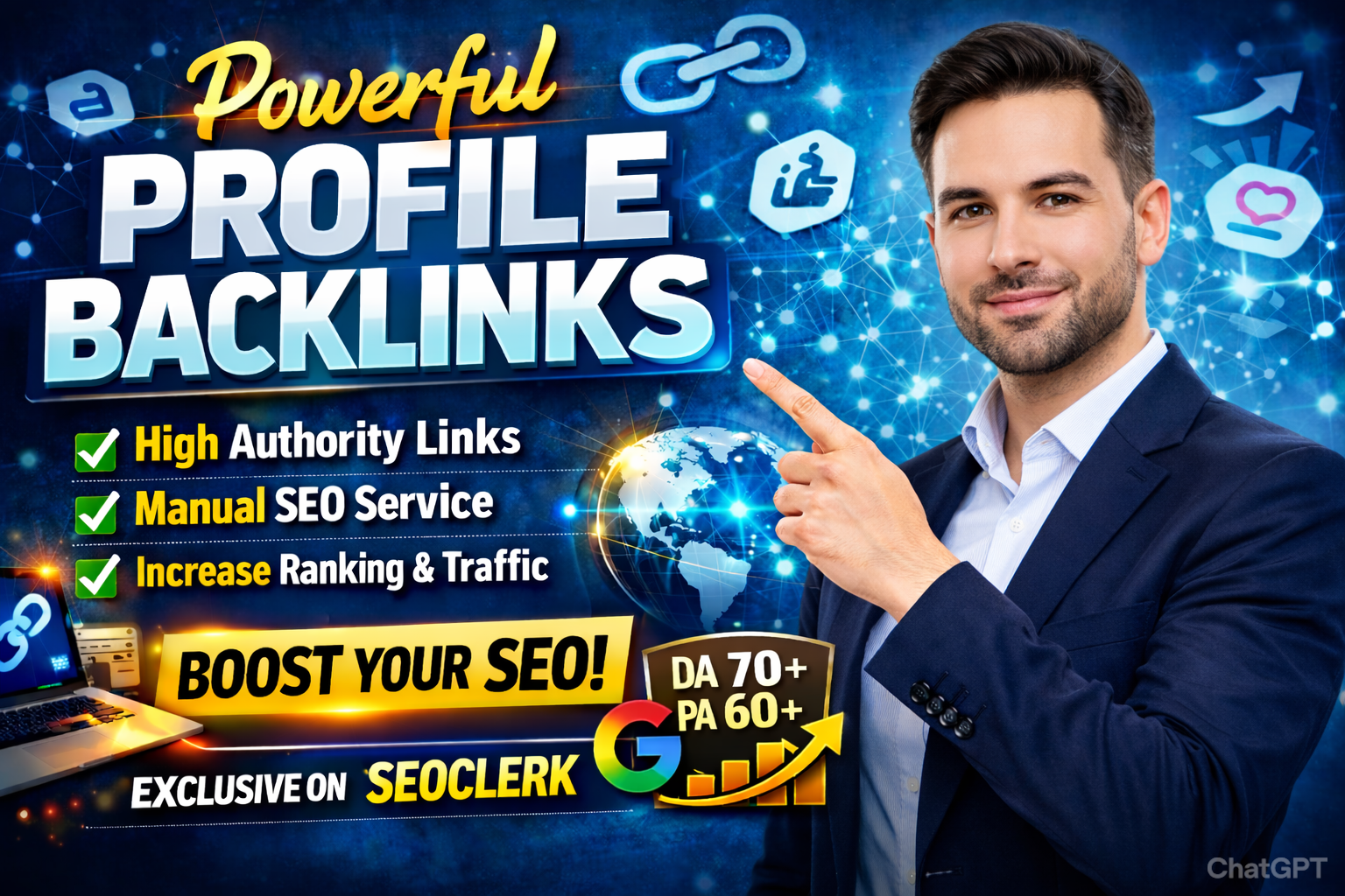 I Will Build 100 High Authority Permanent SEO Profile...