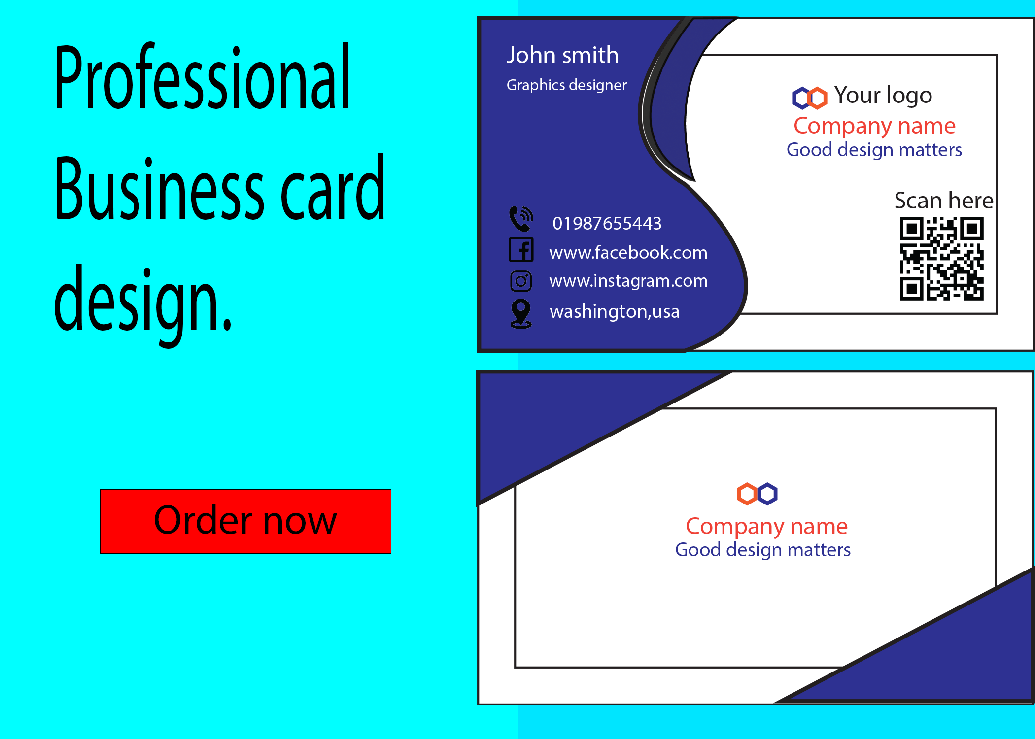 I can make Professional business card Design.