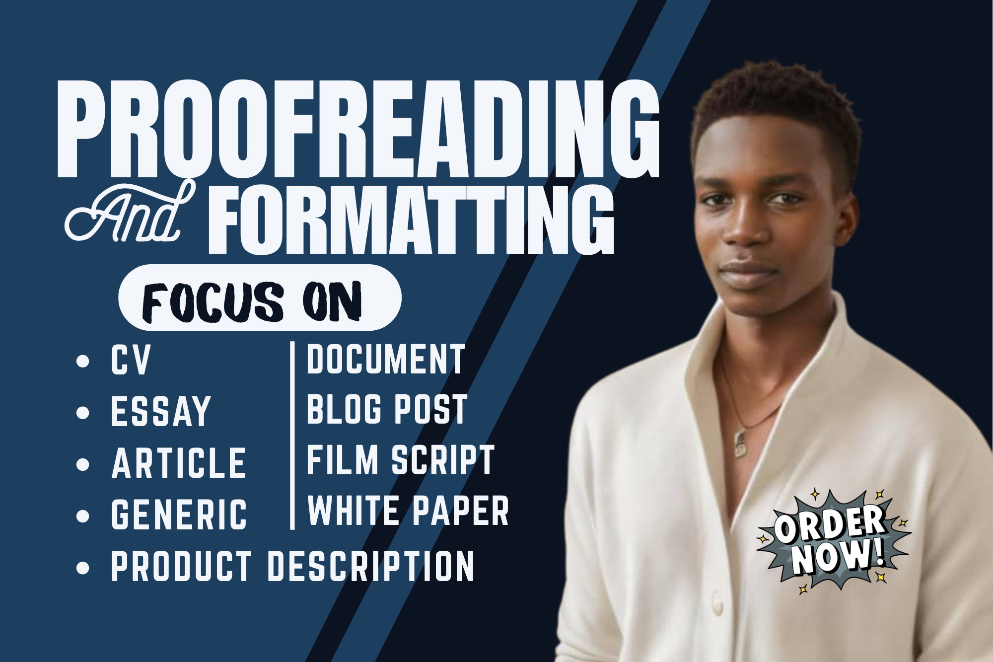 i will format generic, white paper, proofread blog post, essay, ready for use 