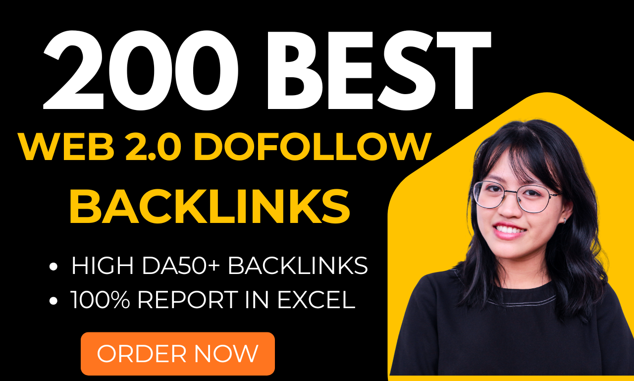 I Will Create 200 High Authority Web 2.0 Backlinks for Google Ranking