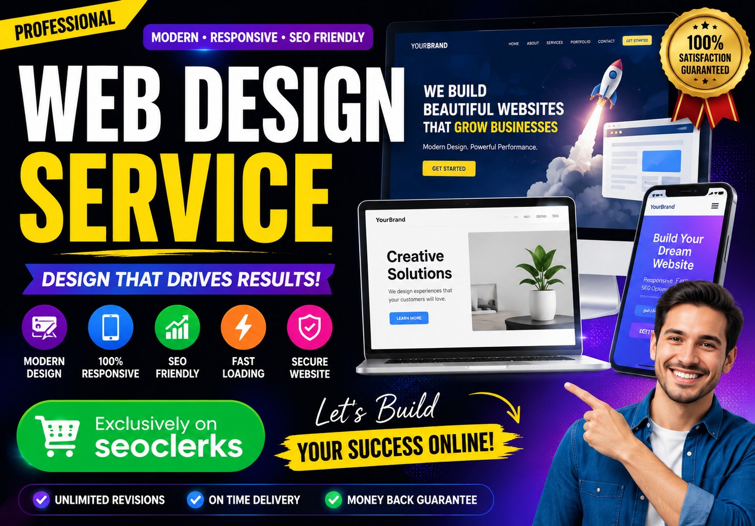 I Will Design a Professional, Responsive & SEO-F...