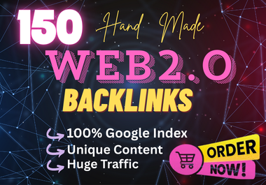 I will make 150 manual web 2.0 do-follow backlinks to rank your website.