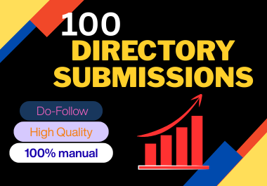  I will provide 100 manual directory submission service to boost traffic