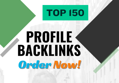 I will efficiently create 150 Profile Creation backlinks on effective sites