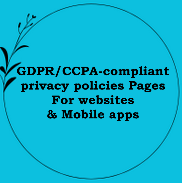 I Create GDPR/CCPA-compliant privacy policy Pages for...