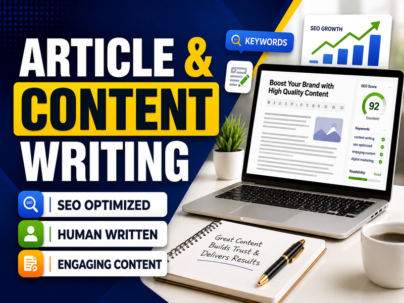 Professional SEO Article & Content Writing Service