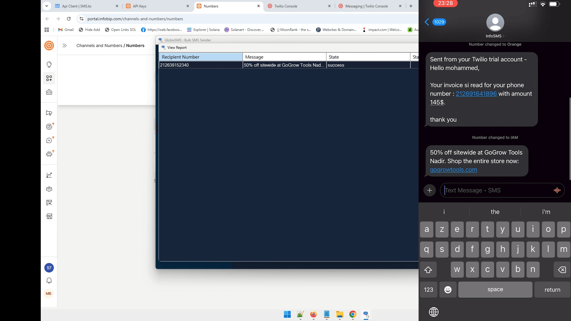 GlobixSMS : Send Bulk SMS | Twilio, Sinch, Infobip, Brevo