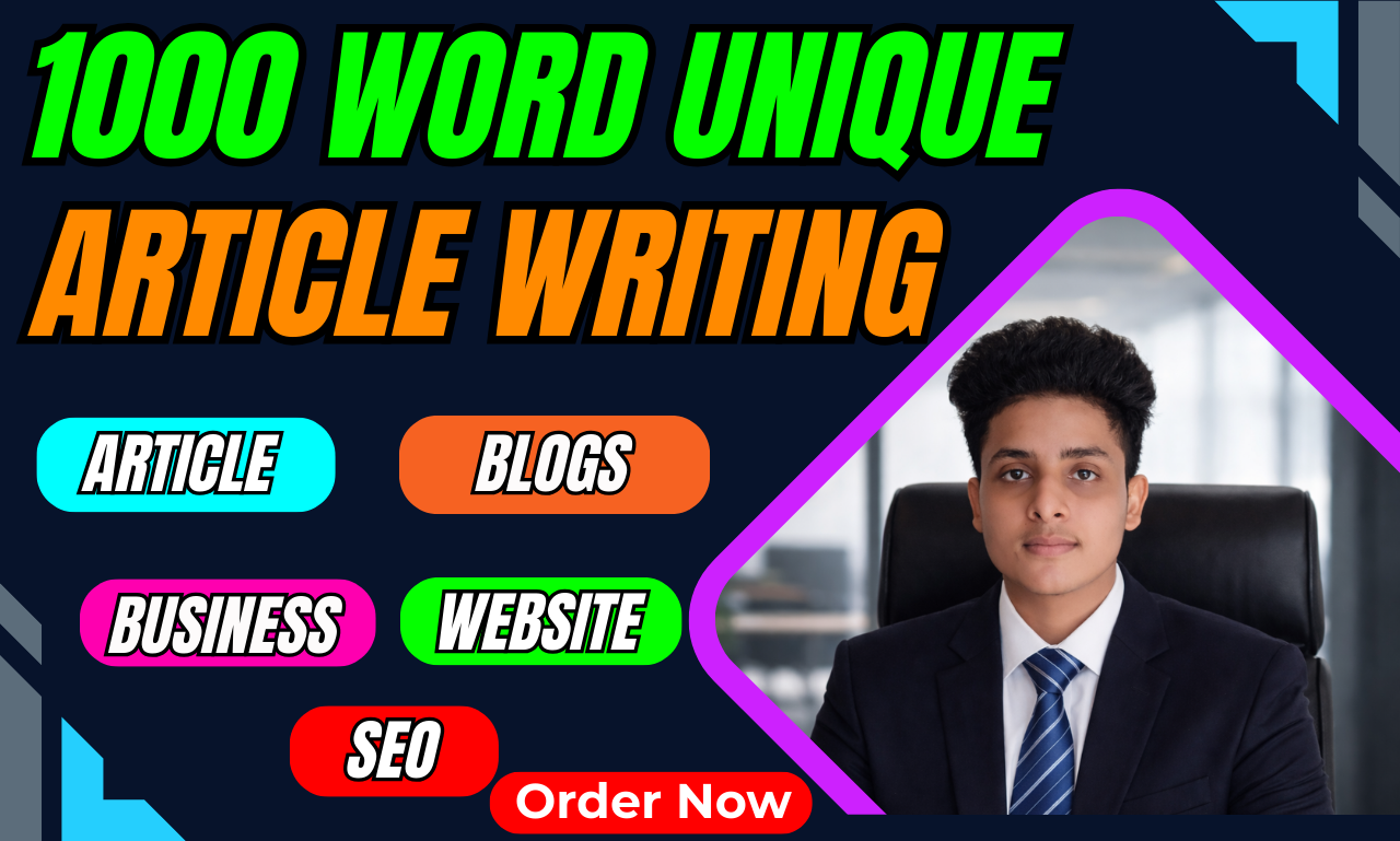 Expert SEO Article and Blog Writer for 1000 Words Article Writing on any topic