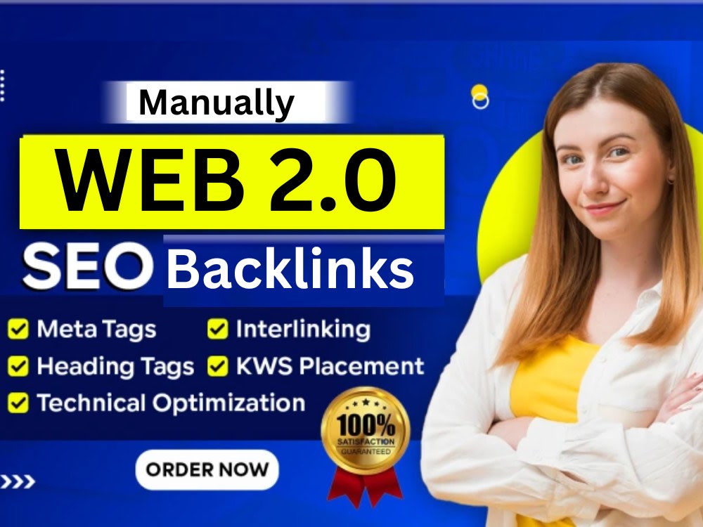 Manually Do 100 Web 2.0 Do follow Backlinks from niche relevant websites