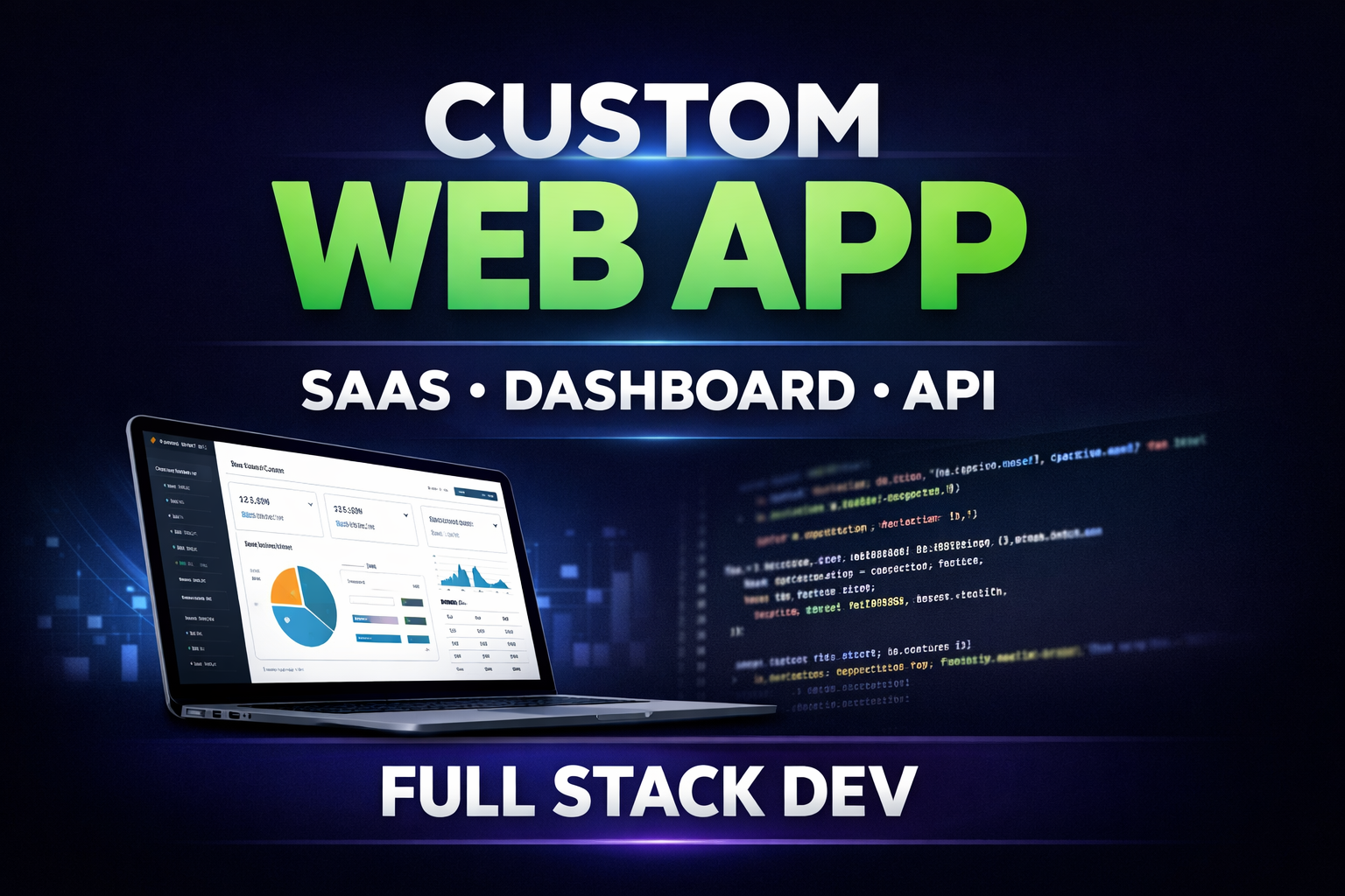 I will build a custom web application, SaaS, dashboard or API for your business