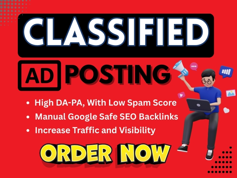 I will do 60 manual classified posting for SEO traffic and backlinks
