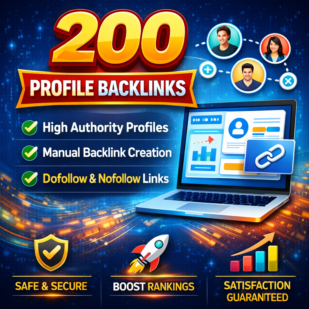 I will create 200 high quality profile backlinks for ...